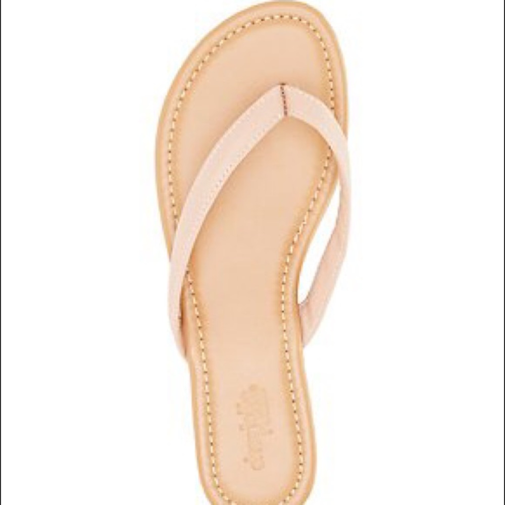 Plain flip flops
